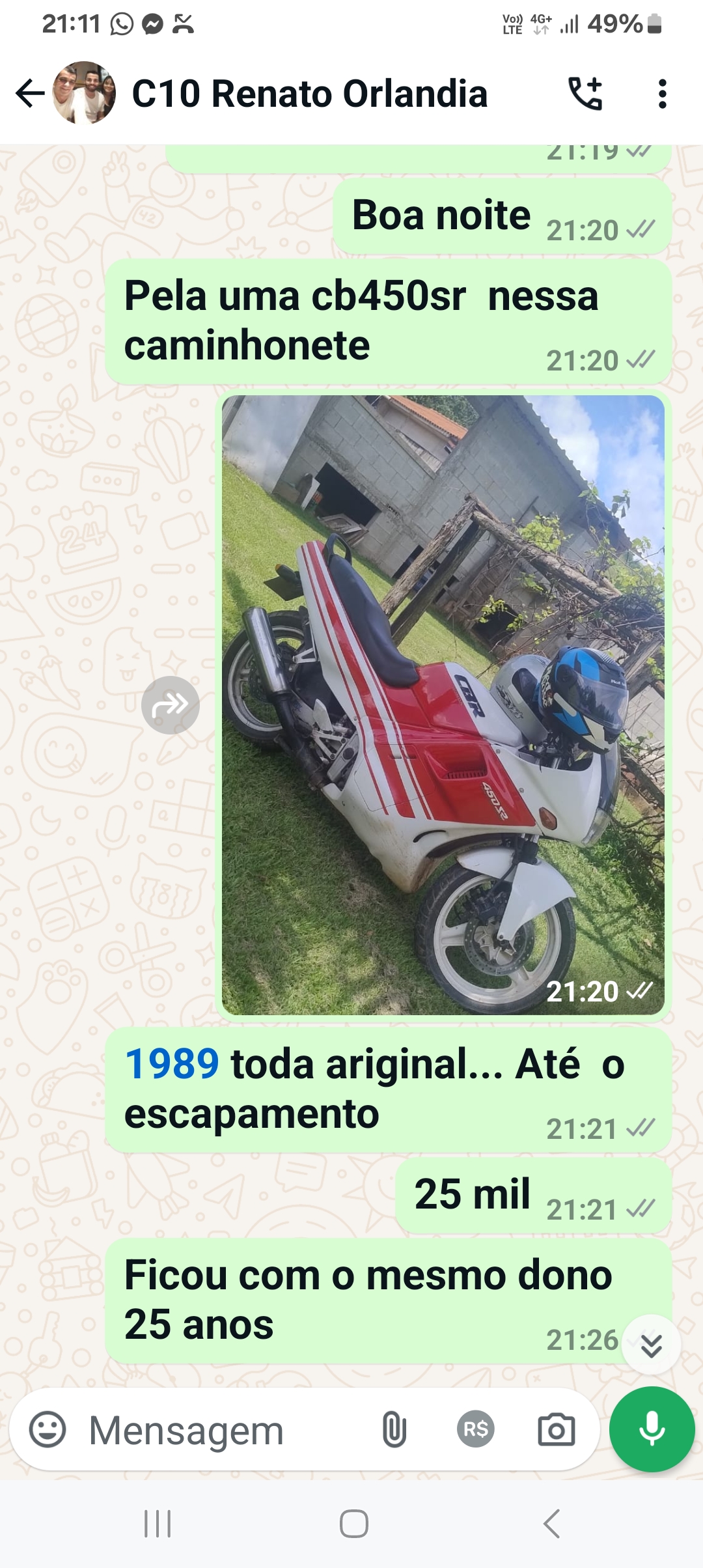 Foto de CB450SR